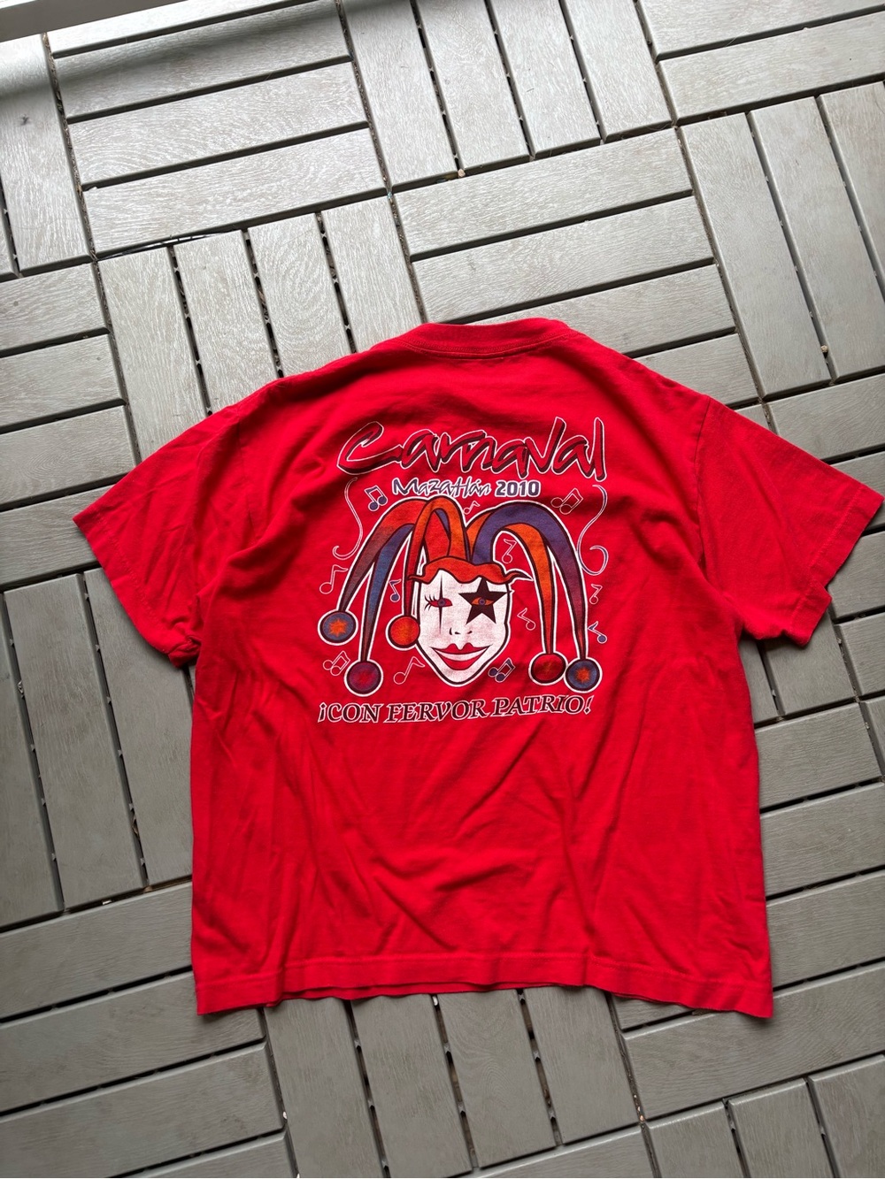 Gildan Red Carnival Jester Graphic Tee